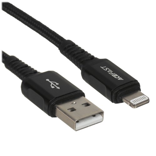 Кабель ACEFAST Lightning 8-pin - USB Type-A черный 1.2 м