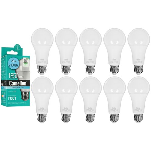 Комплект светодиодных ламп Camelion LED E27/A65/20w/845