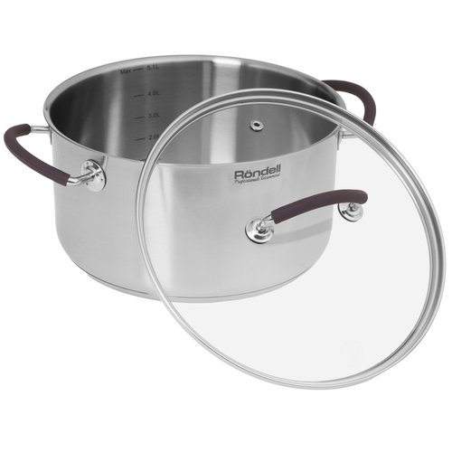 Кастрюля Rondell Akzent RDS-1389 5.1 л 24 см серебристый