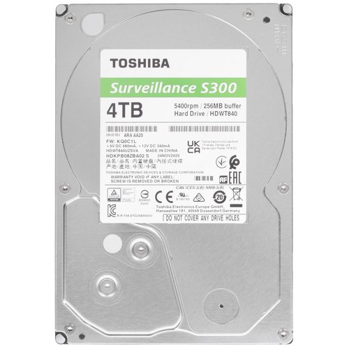 4 ТБ Жесткий диск Toshiba S300 Surveillance [HDWT840UZSVA]