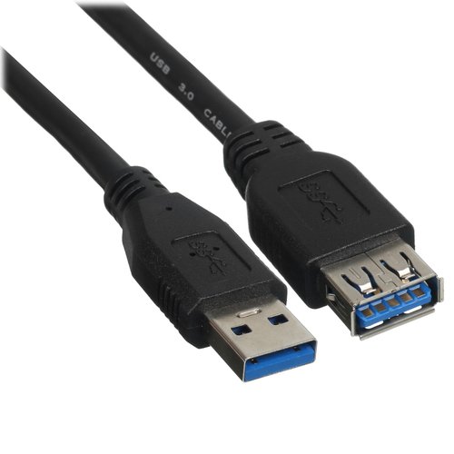 Cable DEXP USB Type-A - USB Type-A black 1 m