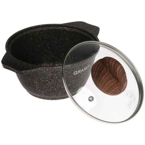 Кастрюля Kukmara Granit Ultra кго12а 1 л 16 см серый
