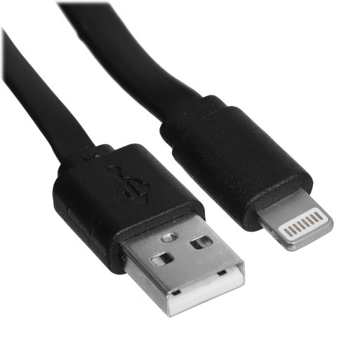 Кабель Aceline Lightning 8-pin - USB Type-A черный