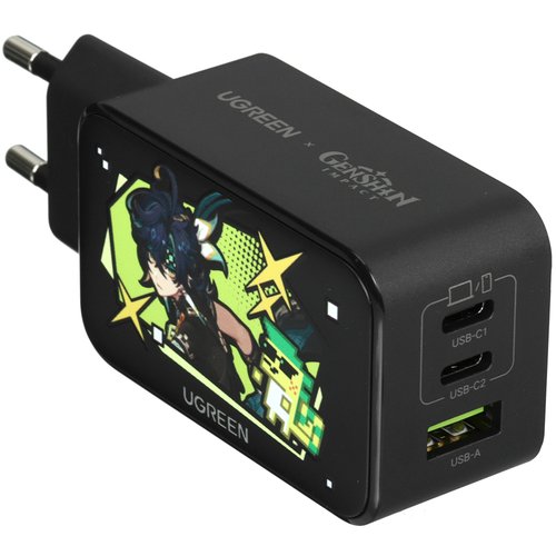 Сетевое зарядное устройство Ugreen Nexode Genshin Impact черный