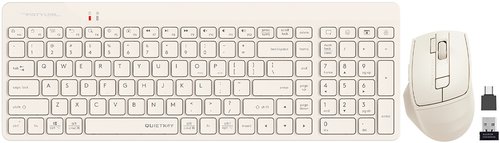 Keyboard and mouse Wireless   A4Tech Fstyler FG2400 Air 2 beige
