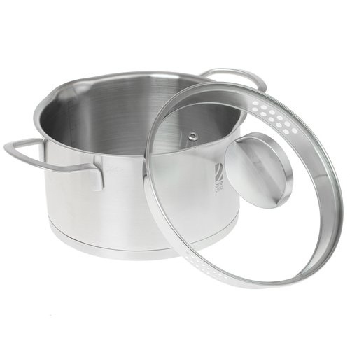Pot OneTwo Amber O3SC059 3.6 L 20 cm silver