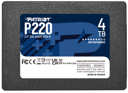 4000 GB 2.5" SATA drive Patriot Memory P220 [P220S4TB25]