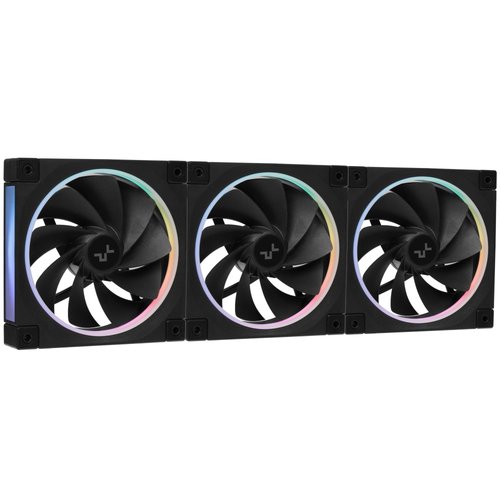Комплект реверсных вентиляторов DEEPCOOL FL12R [R-FL12R-BKAPN3-G] черный