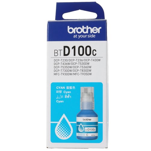 Чернила водорастворимые Brother BTD100C голубой