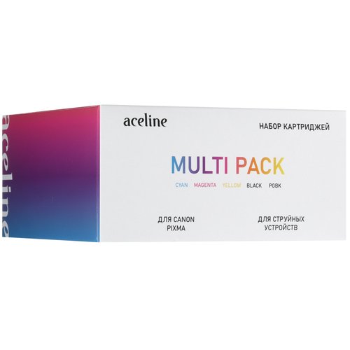 Cartridge set Aceline NS-PGI-450XL/CLI-451XL black, light blue, purple, yellow