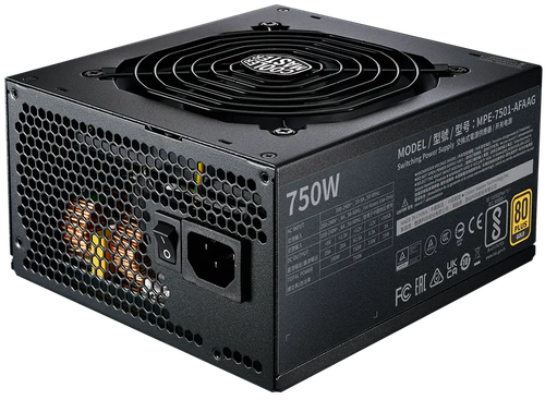 Блок питания Cooler Master MWE GOLD 750 V2 ATX 3.0 READY  черный