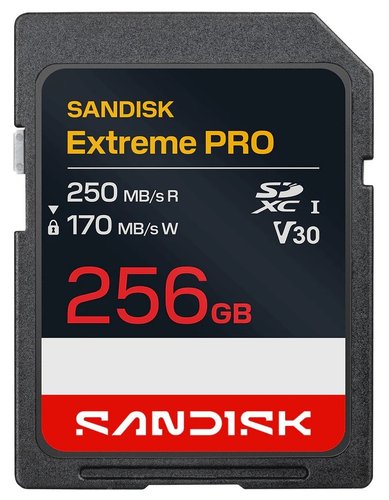 Карта памяти SanDisk Extreme SDXC 256 ГБ [SDSDXXJ-256G-GSCIN]