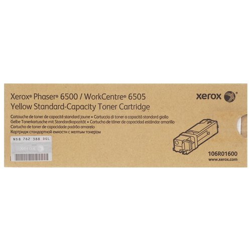 Картридж лазерный Xerox 106R01600 желтый, с чипом
