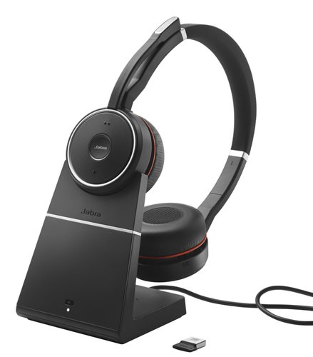 Беспроводные наушники Jabra Evolve 75 + Док-станция черный 2021