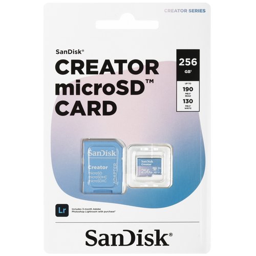 Карта памяти Sandisk Creator microSDXC 256 ГБ [SDSQXAV-256G-IN6MS]
