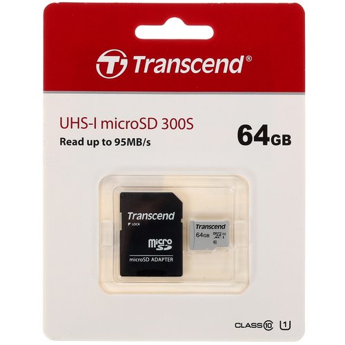 Xotira kartasi Transcend 300S microSDXC 64 GB [TS64GUSD300S-A]