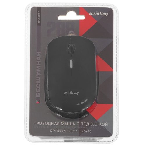 Мышь проводная Smartbuy 288-К [SBM-288-K] черный