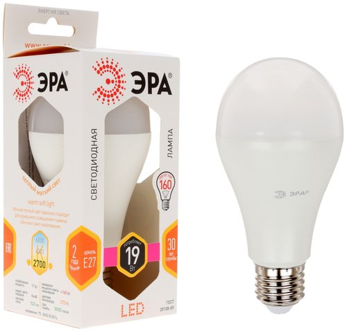 Лампа светодиодная ЭРА LED smd A65-19w-827-E27