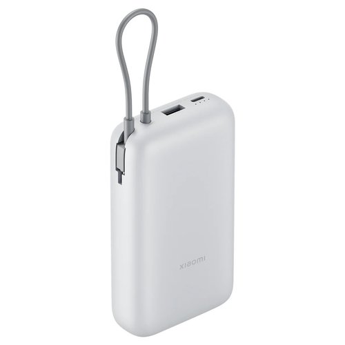 Портативный аккумулятор Xiaomi Power Bank 20000 (Integrated Cable) белый