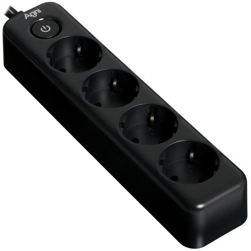 Сетевой фильтр AGNI TP-FD4E черный