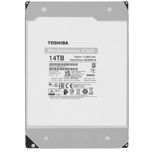 14 ТБ Жесткий диск Toshiba X300 Performance [HDWR31EUZSVA]