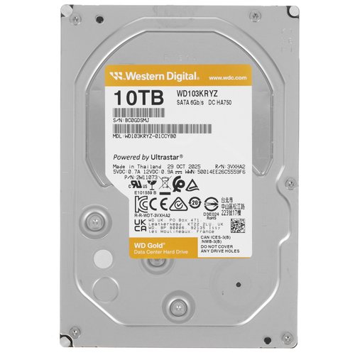 10 ТБ Жесткий диск WD Gold [WD103KRYZ]