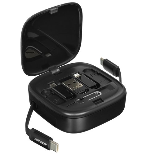 Дорожный набор аксессуаров Acefast micro USB-B, USB Type-C - USB Type-A, USB Type-C черный 0.95 м