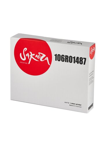 Картридж лазерный SAKURA SA106R01487 черный, с чипом