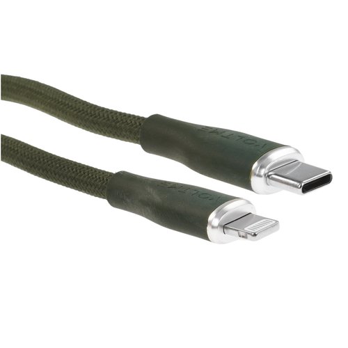 Кабель VOLTME Lightning 8-pin - USB Type-C зеленый 2 м