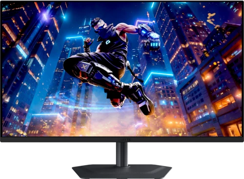 Монитор 32' Gigabyte MO32U2 EK QD-OLED 3840x2160, 240 Гц, 0.03 мс, 16:9, 1000 кд/м² (пиковая), 2×HDMI 2.1, DP 1.4, USB-C (18 Вт PD), USB Hub (2×USB 3.2 + 1×USB-B), 3.5 Jack, динамики (2×5 Вт), DisplayHDR True Black 400, FreeSync Premium Pro, G-Sync, черный