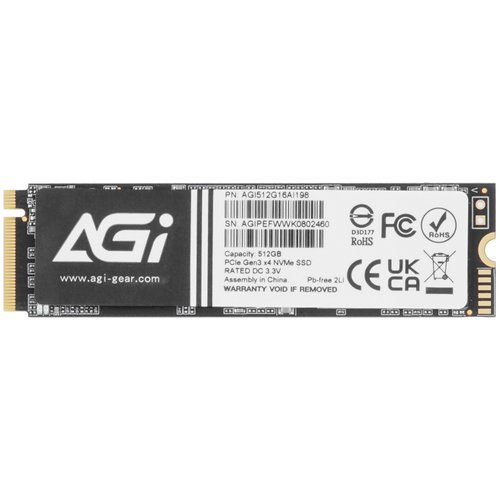 512 ГБ M.2 NVMe накопитель AGI AI198 [AGI512G16AI198]
