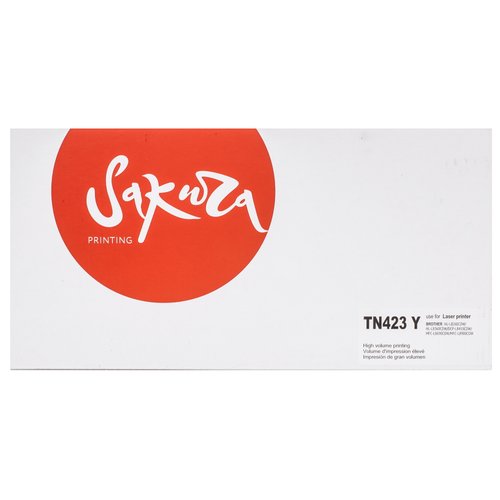 Картридж лазерный SAKURA TN423Y желтый