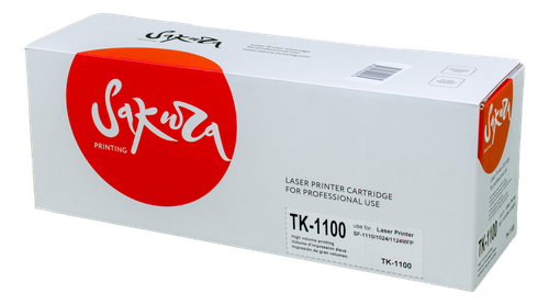 Картридж лазерный Kyocera TK-1100 черный, с чипом