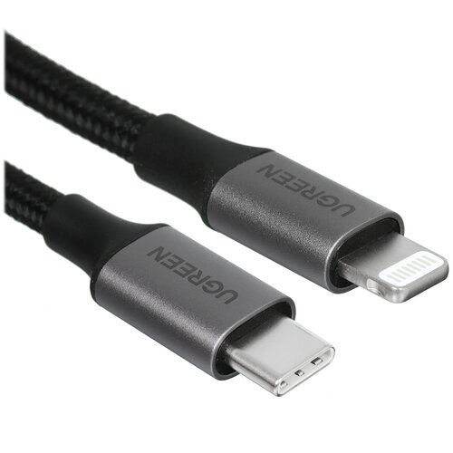 Кабель Ugreen Lightning 8-pin - USB Type-C черный 2 м