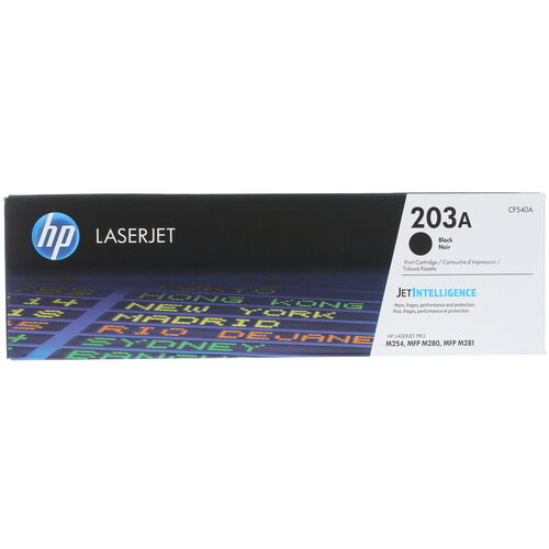 Картридж лазерный HP 203A (CF540A) черный, с чипом