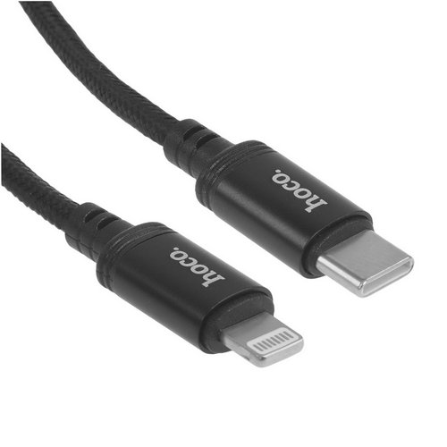 Кабель Hoco Lightning 8-pin - USB Type-C черный
