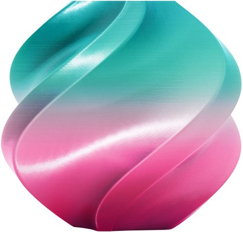 Пластик Bambu Lab PLA Silk Multi Color градиент бирюзово-розовый