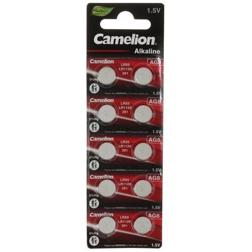 Батарейка Camelion G 8 LR55 (AG8/G8/LR1120/391A/191)