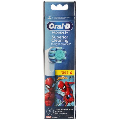 Набор сменных насадок Braun Oral-B Kids 3+ Spider Man