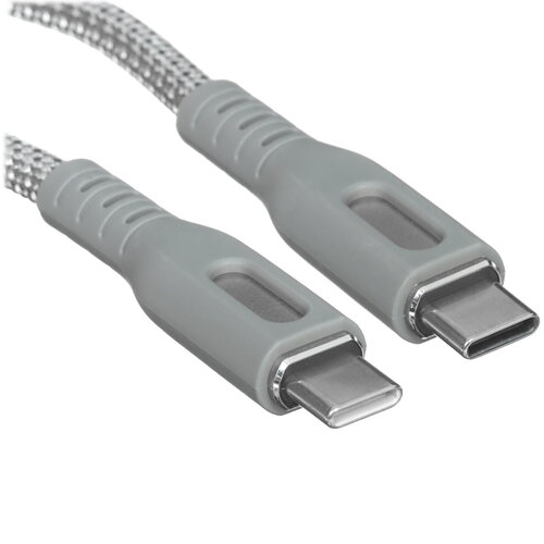 Кабель DEXP USB Type-C - USB Type-C серый 1 м