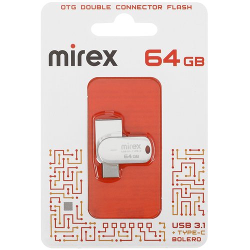 Память OTG USB Flash 64 ГБ Mirex Bolero [13600-IT3BLR64]