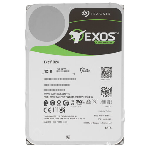 LFF (3.5") Серверный HDD Seagate Exos X24