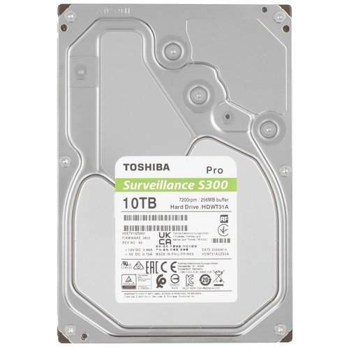10 ТБ Жесткий диск Toshiba S300 Surveillance [HDWT31AUZSVA]