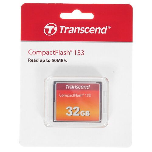 Карта памяти Transcend CF (Compact Flash) 32 ГБ [TS32GCF133]