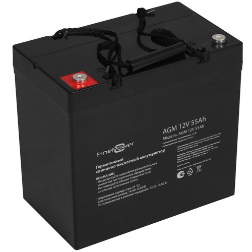 UBM uchun akkumulyator batareyasi FinePower AGM 12V 55Ah