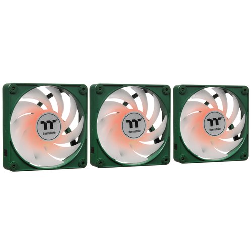 Комплект вентиляторов Thermaltake CT120 EX ARGB Sync [CL-F220-PL12RG-A] зеленый