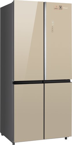 Холодильник многодверный   Weissgauff WCD 590 NoFrost Inverter Premium Biofresh Gold Glass золотистый