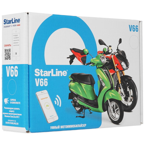 Мотосигнализация starline v66 eco