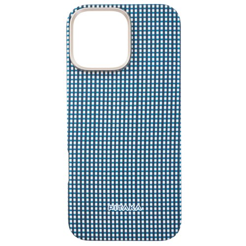 Накладка  Pitaka Ultra-Slim Case для Apple iPhone 16 Pro Max синий/голубой