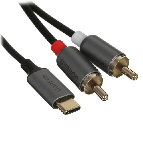 Кабель   Ugreen USB Type-C - 2RCA черный